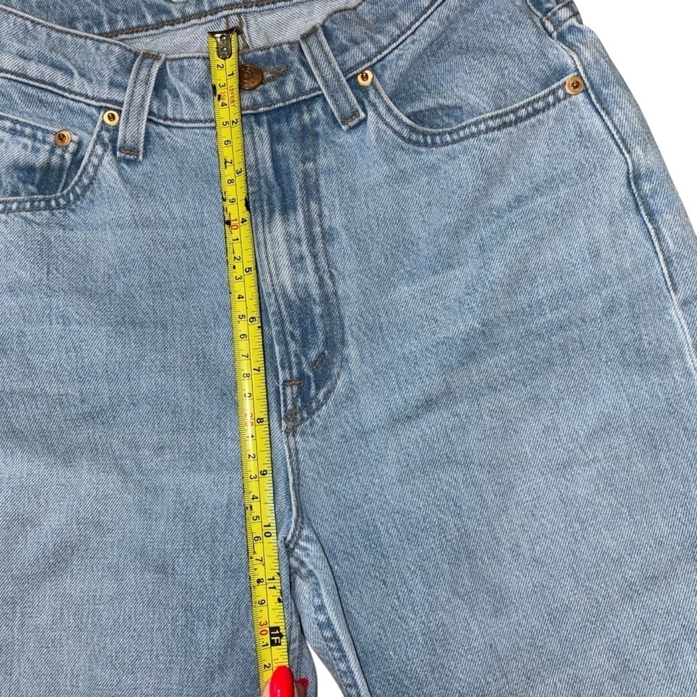 Snacks X Mother Just A Nibble Straight Leg Blue Jeans Womens 24 Western Preppy - Picture 15 of 16